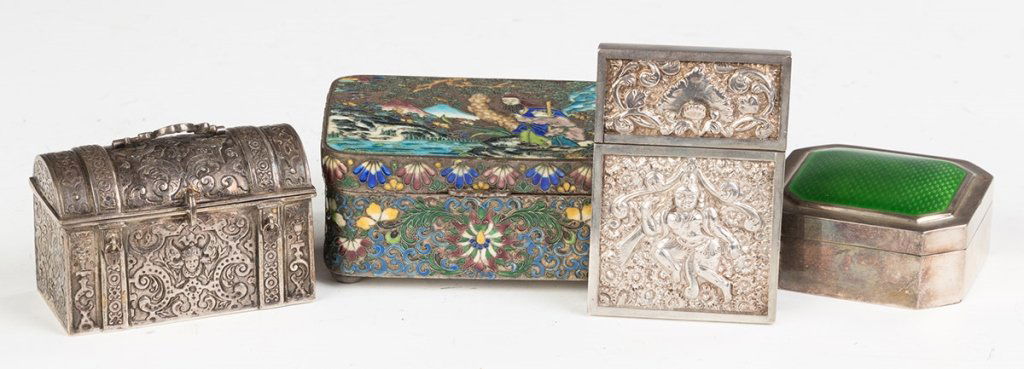 Group of Various Silver Boxes (1 of 2)