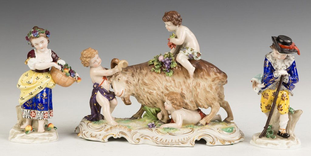 German Hand Painted Porcelain Figures and Figural (1 of 3)