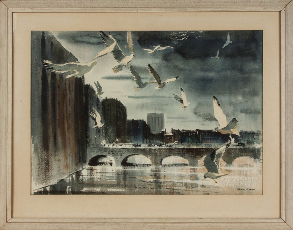 Ralph Avery (American, 1906-1976) "Gulls and the (1 of 3)