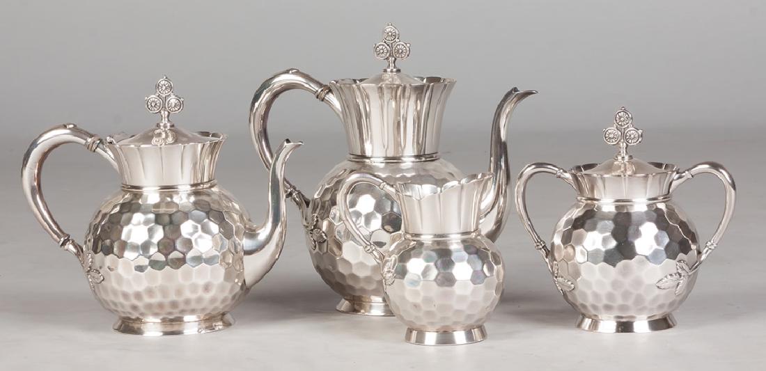 Meriden B Company 4 Piece Silver Plate Tea Set (1 of 3)
