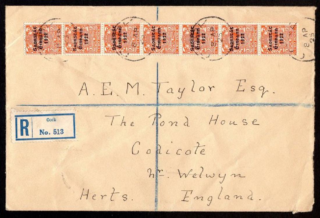 Harrison 3-line Coil: 2d strip of 7 with coil-join (1 of 1)