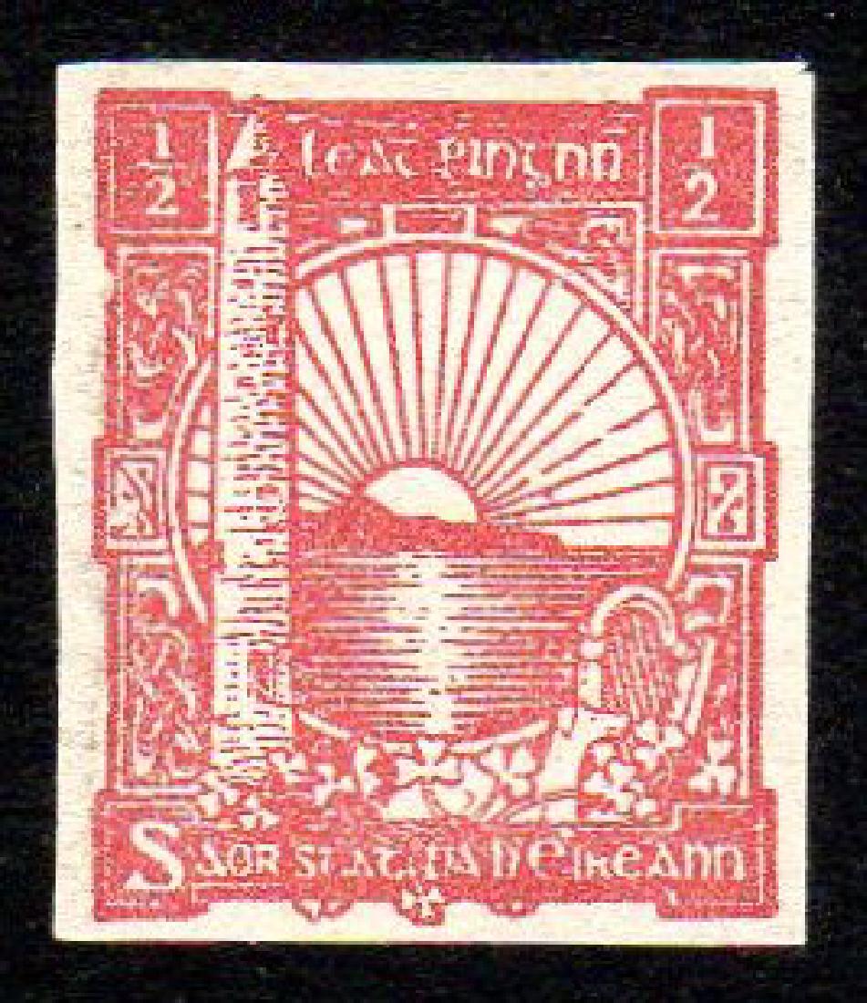 O'Loughlin, Murphy & Boland: imperf. ½d red: imperf. ½d red, u/m mint with the usual patchy gum, regular margins. Hib. E143.