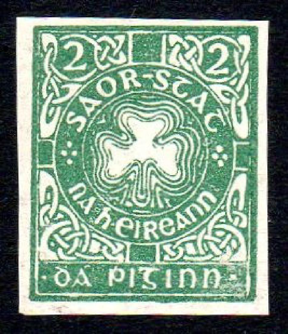 O'Loughlin, Murphy & Boland: 2d green: 2d green, u/m mint, almost perfect gum, very fresh. Hib. E146.