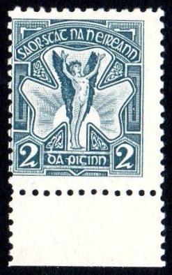 Ireland Essays, Hely 2d slate blue, bottom marginal, (1 of 1)