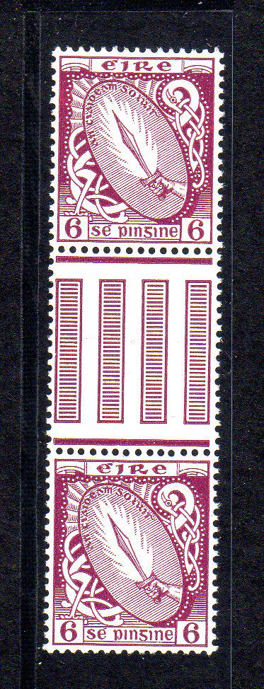 1922-23 Definitives, 6d gutter pair, superb, fresh u/m (1 of 1)