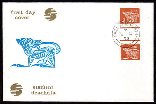 Gerl Definitives, 1975-6 no wmk. 3p gutter pair on (1 of 1)