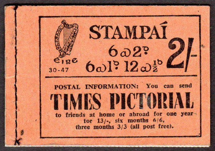 Booklet, 1947 2/- no. 30-47, panes with matching (1 of 1)