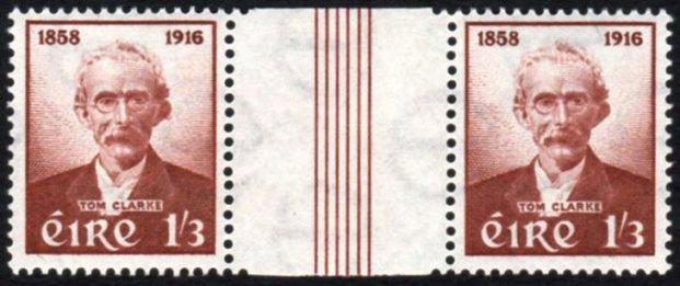Commemorative, 1958 Clarke 1/3 gutter pair, left stamp (1 of 1)