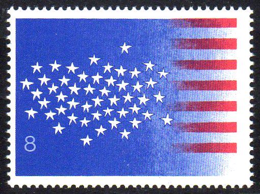 Commemorative, 1976 U.S. Bicentenary 8p with error (1 of 1)