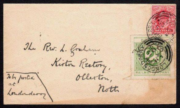 Ireland Railways, Donegal Railway, Thom 2d grey-green (1 of 1)