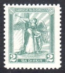 Dollard Lithographed Essay: Dollard 2d blue green, u/m mint and brilliantly fresh lightly hinged mint. Hib. E7.