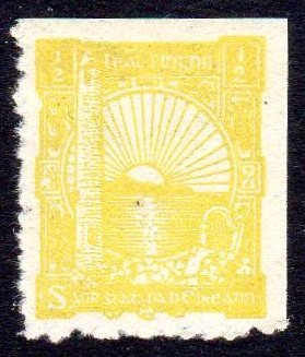 O'Loughlin, Murphy & Boland Perforated Essay: O'Loughlin, Murphy & Boland ½d lemon, top right corner example with balanced margins, fresh mint with superb gum, well centred (for these!). Hib. E124.