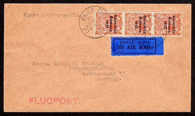 Harrison 3-line Coil: 2d vertical strip of 3 on cover (1 of 1)