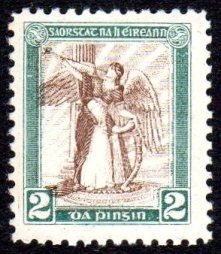 Dollard Essay: bicolour 2d sepia & dull green (1 of 1)