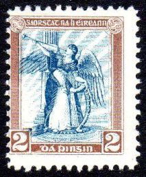 Dollard Essay: bicolour 2d blue & brown (1 of 1)