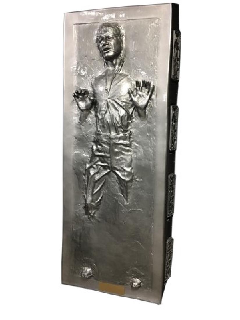 Star Wars: Episode V Han Solo (Harrison Ford) Frozen: Star Wars: Episode V - The Empire Strikes Back (1980) is Han Solo (Harrison Ford) frozen in carbonite. This is from the epic ending of the film and was cast from the original production mold by the or
