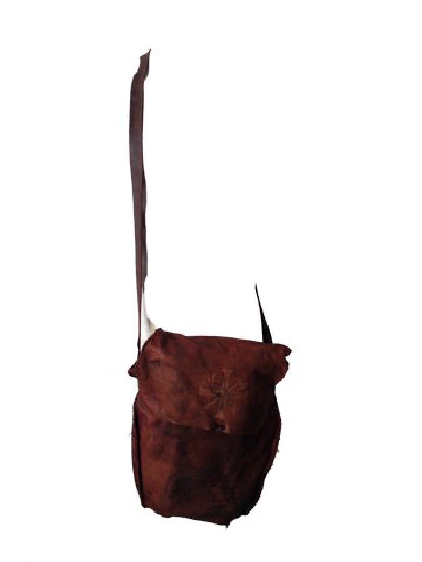 The Last Witchunter Kaulder (Vin Diesel) Movie Props: Direct from the magical Lionsgate production The Last Witch Hunter comes Kaulder's (Vin Diesel) screen used, hero, crossbody brown leather pouch.(15x13)