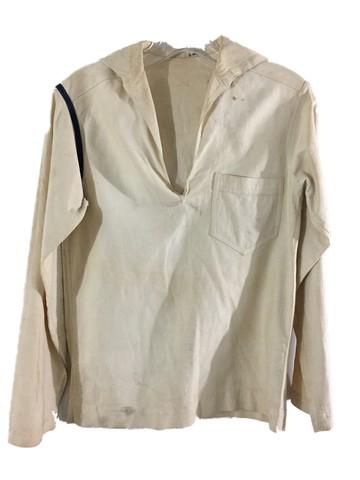 On the Town (1949) Gabey (Gene Kelly) Movie Costumes: On the Town (1949) - Gabey's (Gene Kelly) white with navy jumper top. "G Kelly" written inside the neckline. From Warner Bros inventory but originally from MGM.