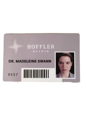 James Bond Saga Spectre (2015) Dr. Madeleine Swann: French actress Léa Seydoux will reprise her role as Dr. Madeleine Swann in Spectre (2015) for No Time To Die (2020), this time as Mrs. James Bond. EON Productions made this identification card for th