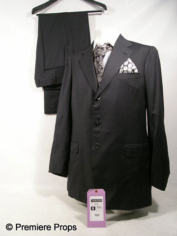 Remember Me Charles (Pierce Brosnan) Suit Movie Co: Remember Me - Straight from the romantic drama, Remember Me, this is Charles' (Pierce Brosnan) screen worn, hero, charcoal three button wool 'Brioni' (Super 150's Palatino) suit and pants (size 44L),