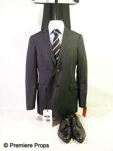 Death at a Funeral Derek (Luke Wilson) Suit Movie: Death at a Funeral - As seen in the new hit film, Death at a Funeral, this is Derek's (Luke Wilson) screen worn, hero, black with white pinstripe two button 'John Varvatos' two piece suit, (size 50L)