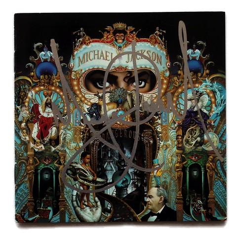 Michael Jackson Signed Dangerous Cd Booklet