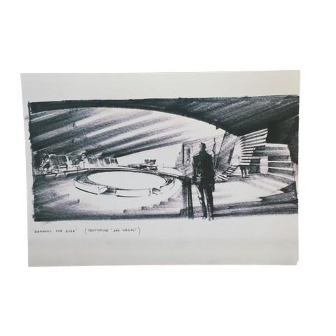 Diamonds Are Forever Ken Adam Technical Drawing (1 of 1)