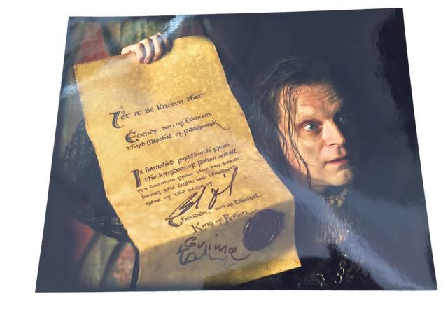 The Lord of the Rings Trilogy Brad Dourif Signed Photo: The Lord of the Rings Trilogy - Brad Dourif (Grima Wormtongue) signed photo. Signed in person at DragonCon. (8"x10")