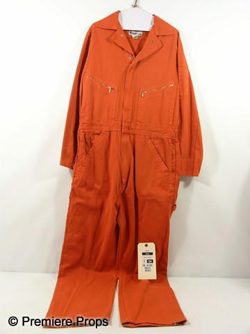 Takers A.J. (Hayden Christensen) Jumpsuit Movie Co: Takers - A.J. (Hayden Christensen) screen worn, hero, orange 'Dickies' jumpsuit with 'LADWP' in black block letters on the back. (size M-Tall) Includes wardrobe tag!