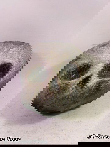 Angels and Demons Black Skull Movie Props: Angels and Demons - Direct from the set, this is a black painted hard foam skull. (approx. 5 1/2" x 5") (EA2002)