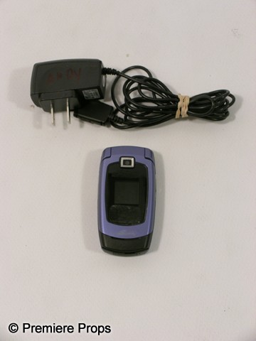 Sorority Row Andy (Julian Morris) Movie Props: Sorority Row - Andy (Julian Morris) screen used, blue and black 'Samsung SCH-U340' cell phone with battery and charger.