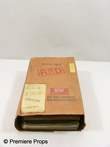 Red Frank (Bruce Willis) RED Folder Movie Props: Red - Frank (Bruce Willis) screen used, hero, very large brown folder with 'RED' and 'Ultra Top Secret' sticker on the front with hundreds of files inside. (approx. 15" x 12" x 5")