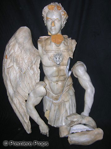 END OF DAYS - Broken Michael Statue: End of Days (1999) - End of Days (1999) Screen used broken statue of Angel Michael. This statue is knocked over in the finale of the film and Jericho impales himself on it. 9 pieces total. Torso Piece