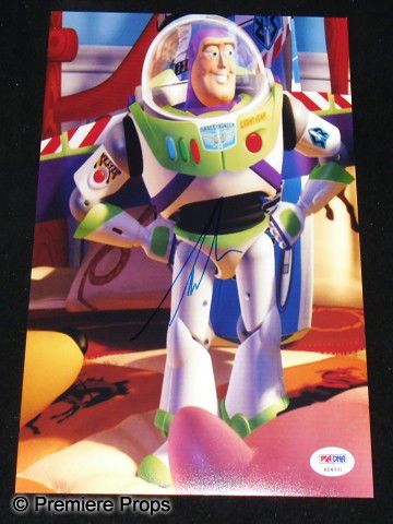 Toy Story (1995) Buzz Lightyear Tim Allen Autograp: Tim Allen Autographed Photo - A high quality signed color print as Buzz Lightyear from Toy Story. Includes PSA/DNA sticker and certification. 8" x 10"