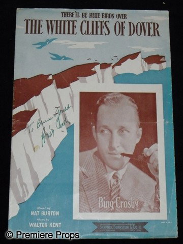 Bing Crosby Autographed Sheet Music: Bing Crosby Autographed Sheet Music - Signed sheet music for his song The White Cliffs of Dover.