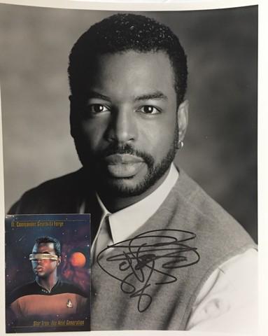 Star Trek: The Next Generation (1987) Geordi (Levar Burton) Signed Photo (1 of 2)
