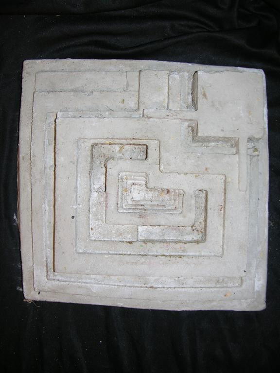 Ennis House Casting: Casting of the exterior of the Ennis House in Los Feliz, CA, designed by Frank Lloyd Wright and inspired by Mayan buildings in Uxmal, Mexico. This house has been used in several films such as The Hous