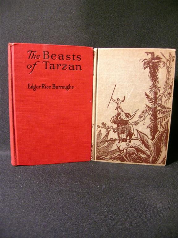 Herman Brix Signed Tarzan Books: The Return of Tarzan and The Beasts of Tarzan vintage hardcover books by Edgar Rice Burroughs, published by Grossett and Dunlap in 1915 and 1916 respectively. Both of these book have been signed by ac