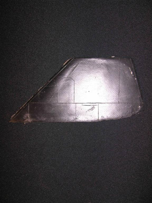 Aliens (1986) Dropship Model Fragment: Piece of the dropship from Aliens (1986). This is a fragment of the model ship seen onscreen. In the film, an alien sneaks aboard the vessel and kills the pilot, causing a massive crash.