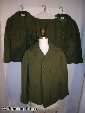 Lot of Vintage WWII Women's Army Uniforms: Lot of 3 vintage WWI authentic service worn women's army uniforms including jacket and skirt.