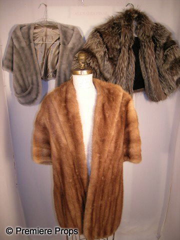 Lot of Fur Stoles: Lot of 3 fur stoles from the 50's and 60's.