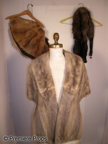 Lot of 1950's -1960's Fur Pieces: Lot of 3 fur pieces from the 50's and 60's including 1 stole and 2 shawls.