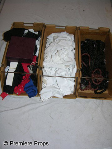 Huge Lot of Priest Collars, Dixies, Cords: Lot of 3 boxes. Left box includes Priest's collars and dixies. Middle box includes Nun's collars. Right box includes black and brown Nun cords.