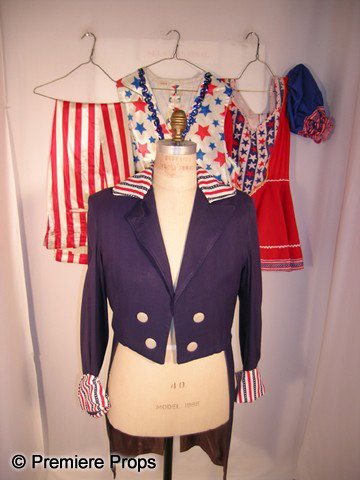 Lot of Uncle Sam Suits: Lot of 3 Uncle Sam suits including coat, vest and pants.