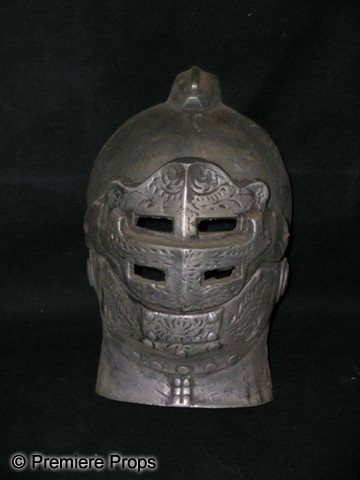 The Addams Family Knight Helmet: The Addams Family - Screen used, heavy metal knight helmet that was hanging on the wall. (approx. 15" long)