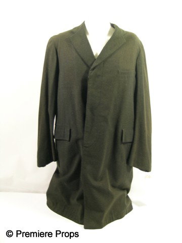 Warner Bros. Vintage Frock Coat: Black frock coat for use in a period film production from the 1930s or 1940s, sourced from Warner Bros. wardrobe department. Includes a Warner Bros. label on the inner pocket, with no name written on