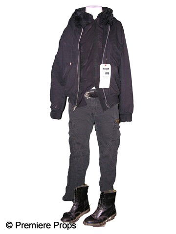 This Must Be The Place Cheyenne (Sean Penn) Costum: This Must Be The Place (2011) - Cheyenne (Sean Penn) screen worn, hero, black cotton with zipper front and fur on the hood 'Chrome Hearts' sweatshirt, (size S) black button up the front 'Dolce & Gaban