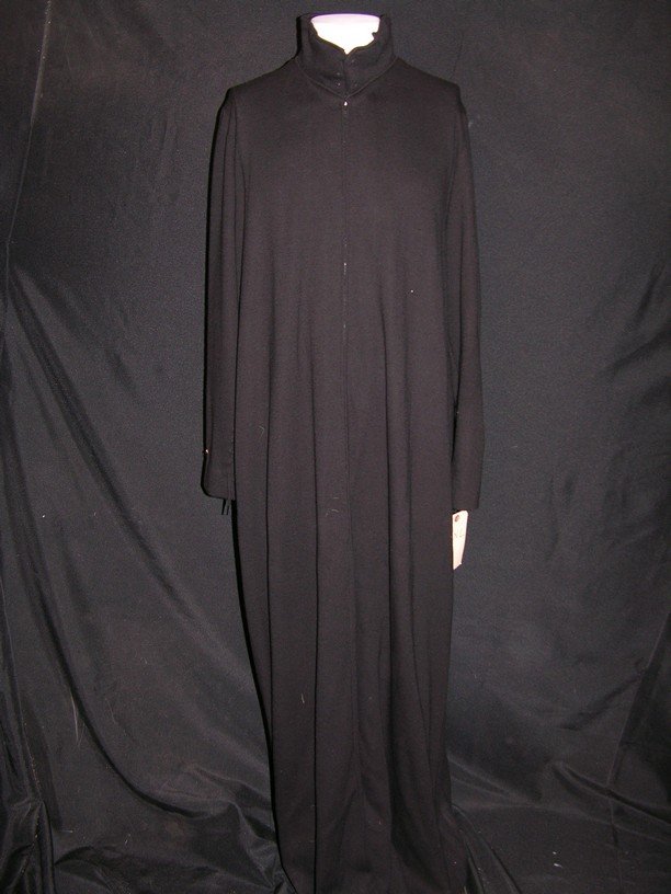 Black Body stocking from Robin and the 7 Hoods: Black wool body stocking worn by actor John Pedrini, who played one of the hoods in the famous Rat Pack film Robin and the 7 Hoods (1964). Includes a Warner Bros. tag on the inside with the handwritte