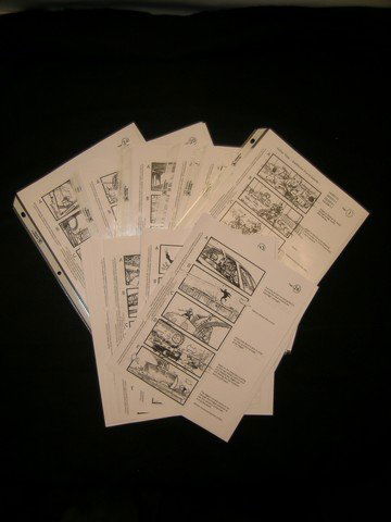 Skyfall- James Bond (2012) Storyboards: Attention James Bond fans! From the next installment of the 007 film series 'Skyfall' this is a set of (50) original storyboards for the entire opening sequence of the film. The film, with Daniel Crai