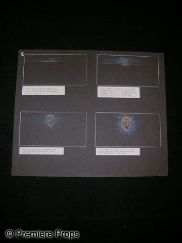 Dune Storyboard: A storyboard from the 1984 David Lynch sci-fi epic Dune. The film tells the tale of a Duke (Kyle MacLachlan) and his family sent to a sand-covered world where a spice, essential for interstellar trave